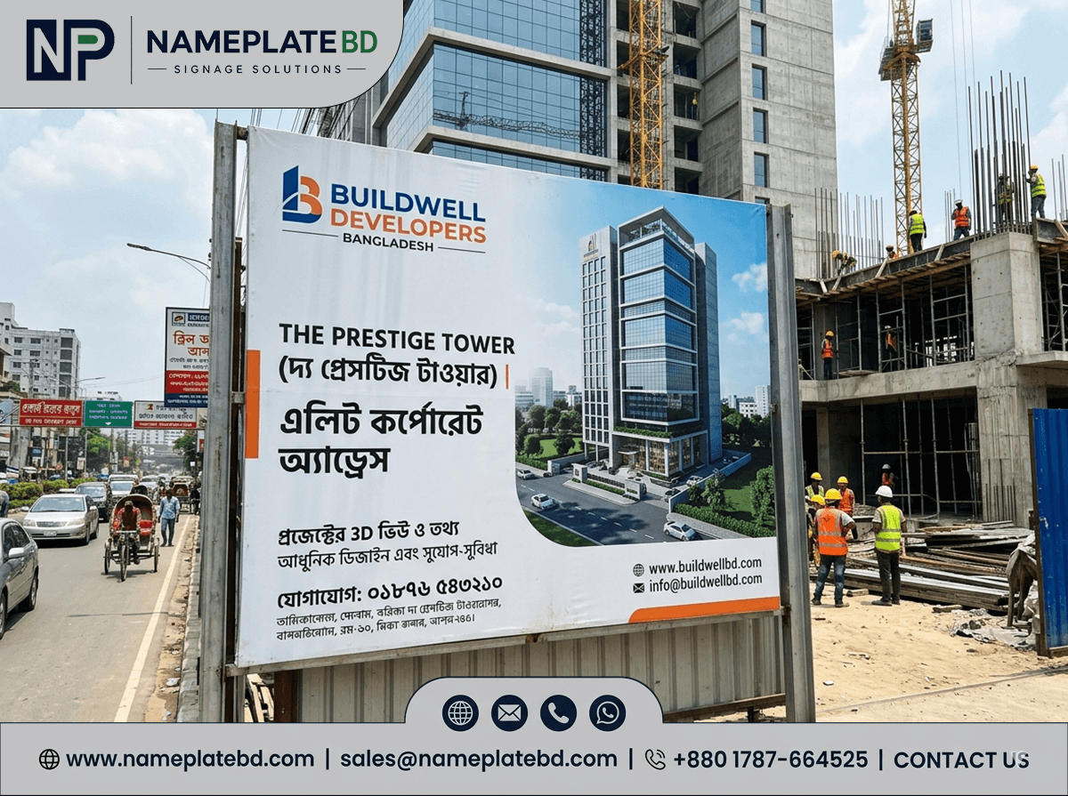 Construction Hoarding Branding Board Bangladesh Project Banner