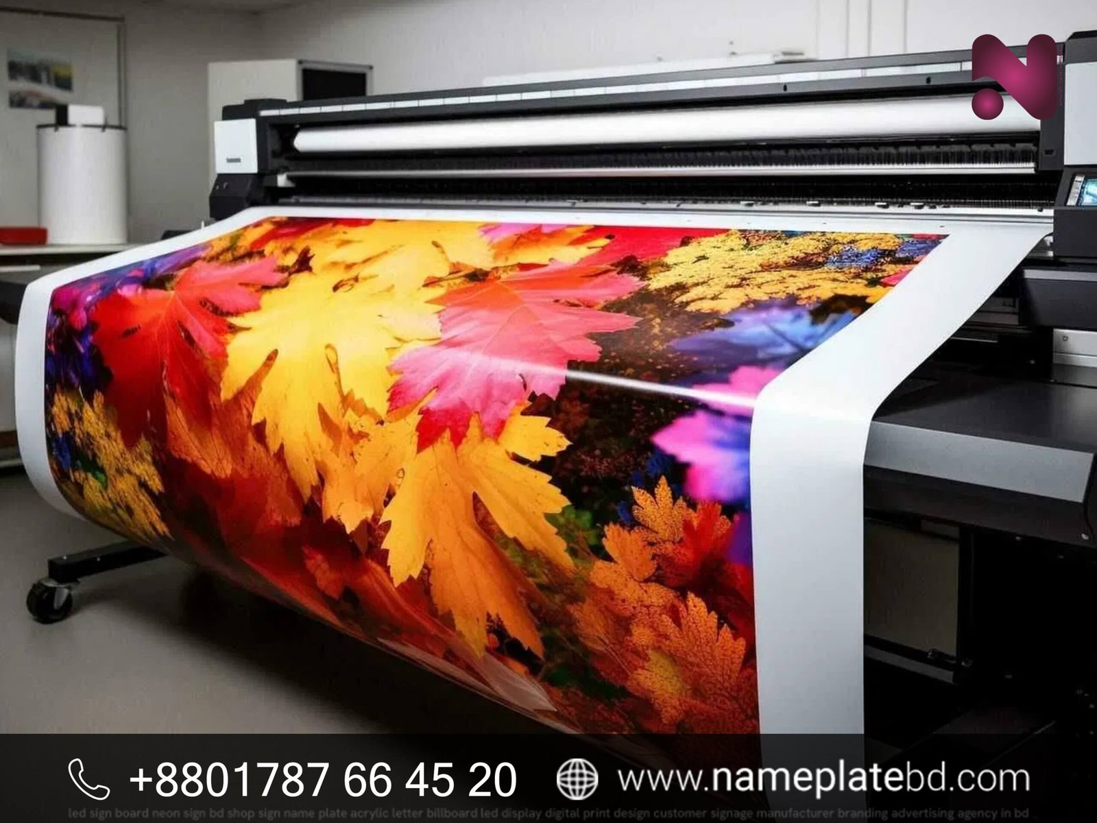 Glossy Vinyl Sticker Printing & Manufacturing | Name Plate Bangladesh