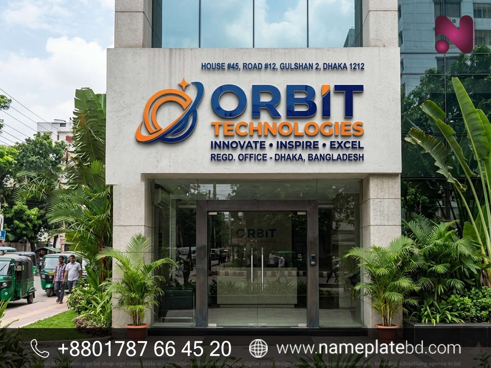 Modern Corporate Office Acrylic Signage Manufacturer in Bangladesh | Name Plate Bangladesh