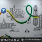 Matte Vinyl Sticker Design & Printing | Name Plate Bangladesh