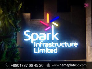 Spark Infrastructure Limited LED Signage Project | Premium Acrylic & LED Sign Board by Name Plate Bangladesh